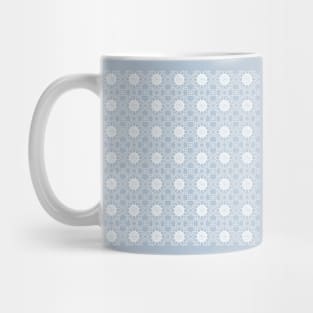 Doily - blue grey Mug